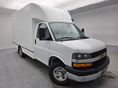 2026 Chevrolet Express Cutaway 3500 — rear three-quarter view