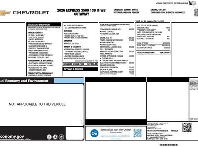 2026 Chevrolet Express Cutaway 3500 — interior view