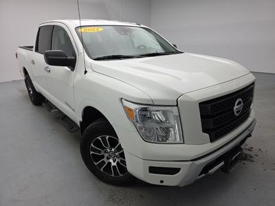 2021 Nissan TITAN — rear three-quarter view