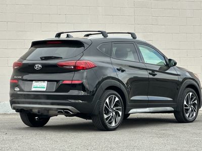 2019 Hyundai Tucson — rear three-quarter view