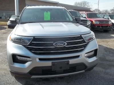 2020 Ford Explorer — rear three-quarter view