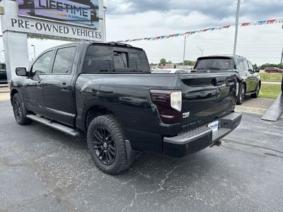 2019 Nissan Titan — rear three-quarter view