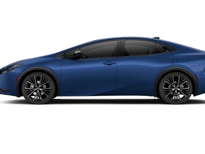 2027 Toyota Prius — rear three-quarter view