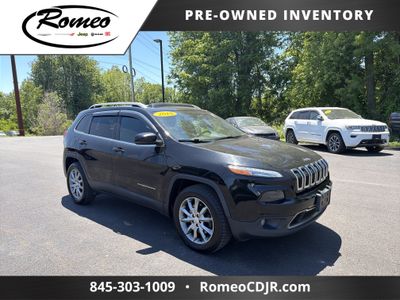 2018 Jeep Cherokee — rear three-quarter view