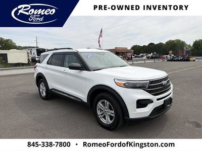 2022 Ford Explorer — rear three-quarter view