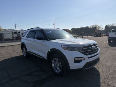 2022 Ford Explorer — rear three-quarter view