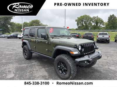 2022 Jeep Wrangler — rear three-quarter view