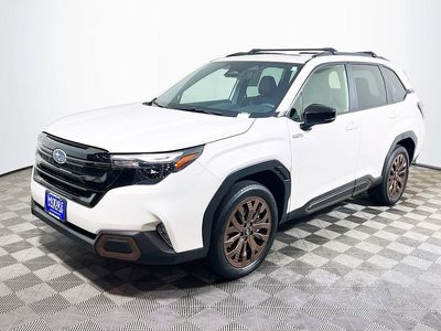 2025 Subaru Forester Hybrid — rear three-quarter view