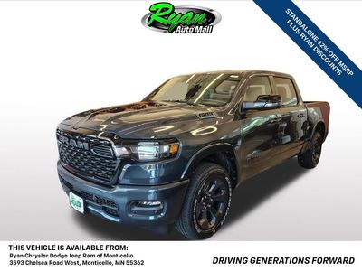 2026 RAM 1500 Big Horn/Lone Star in Forged Blue Metallic — front three-quarter view