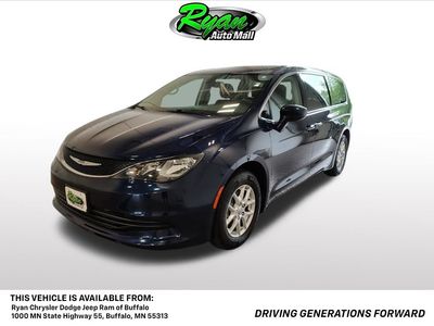 2017 Chrysler Pacifica Touring in Jazz Blue Pearlcoat — front three-quarter view