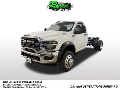 2026 RAM 5500HD Tradesman in Bright White Clearcoat — front three-quarter view