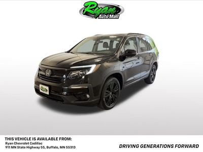 2022 Honda Pilot Special Edition in Crystal Black Pearl — front three-quarter view