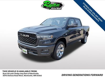 2026 RAM 1500 Big Horn/Lone Star in Forged Blue Metallic Exterior Paint — front three-quarter view