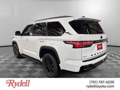 2026 Toyota Sequoia — rear three-quarter view