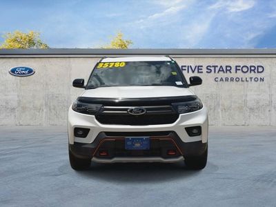 2022 Ford Explorer — rear three-quarter view
