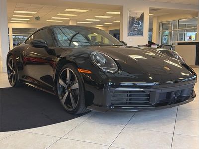 2020 Porsche 911 — rear three-quarter view