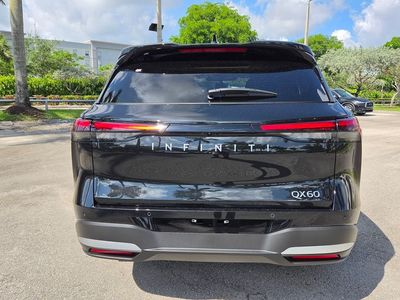 2027 INFINITI QX60 — rear three-quarter view