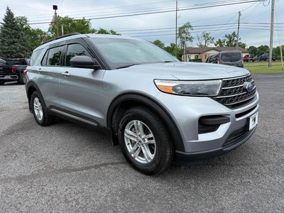 2022 Ford Explorer — rear three-quarter view