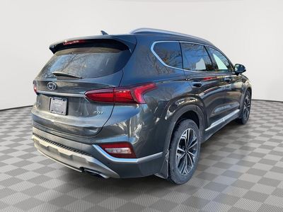 2020 Hyundai Santa Fe — rear three-quarter view