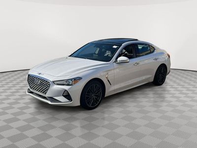2019 Genesis G70 — rear three-quarter view