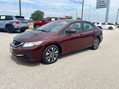 2015 Honda Civic — rear three-quarter view