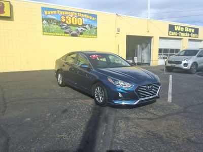 2019 Hyundai Sonata — rear three-quarter view