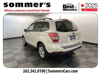 2015 Subaru Forester — rear three-quarter view