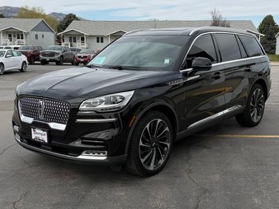 2020 Lincoln Aviator — rear three-quarter view