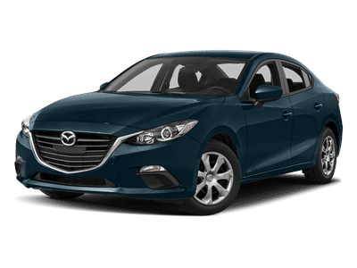 2016 Mazda Mazda3 i Sport in Deep Crystal Blue Mica — front three-quarter view