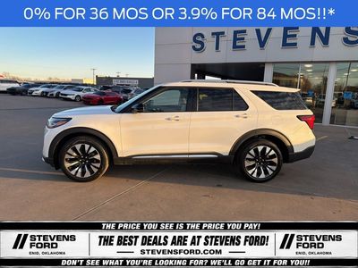 2026 Ford Explorer — rear three-quarter view