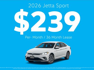 2026 Volkswagen Jetta — rear three-quarter view