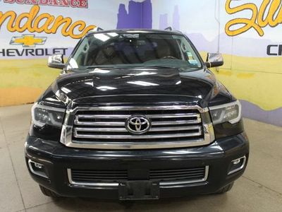 2018 Toyota Sequoia — rear three-quarter view