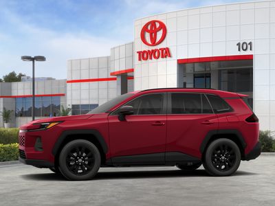 2026 Toyota RAV4 — rear three-quarter view