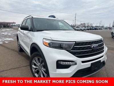 2022 Ford Explorer — rear three-quarter view