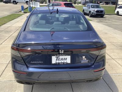 2026 Honda Accord Hybrid — rear three-quarter view