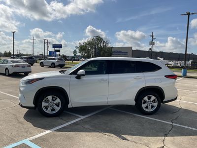 2021 Toyota Highlander — rear three-quarter view