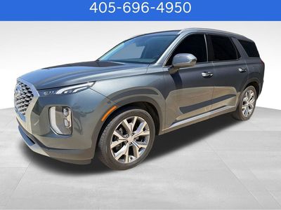 2022 Hyundai Palisade SEL in Steel Graphite — front three-quarter view