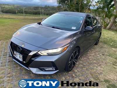2020 Nissan Sentra — rear three-quarter view