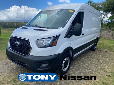 2024 Ford Transit Cargo Van — rear three-quarter view