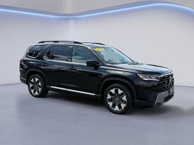 2026 Honda Pilot Elite AWD in Black — front three-quarter view