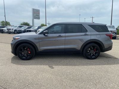 2021 Ford Explorer — rear three-quarter view
