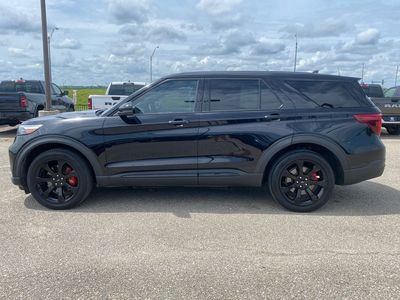 2022 Ford Explorer — rear three-quarter view