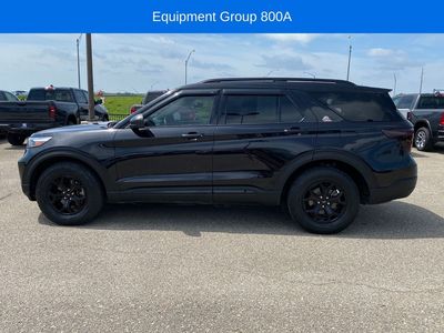 2022 Ford Explorer — rear three-quarter view