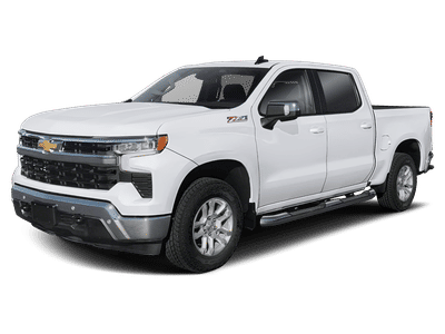 2025 Chevrolet Silverado 1500 LT in Summit White — front three-quarter view