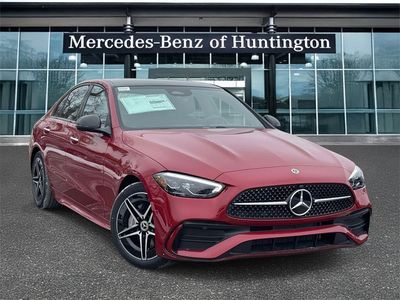 2026 Mercedes-Benz C-Class C 300 in MANUFAKTUR Patagonia Red Metallic — front three-quarter view