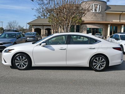 2020 Lexus ES 350 in White — front three-quarter view