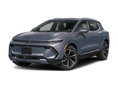 2026 Chevrolet Equinox EV in Riptide Blue Metallic — front three-quarter view