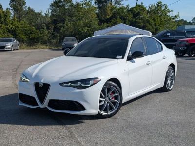 2024 Alfa Romeo Giulia Ti in White — front three-quarter view