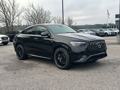 2024 Mercedes-Benz GLE 53 AMG in Obsidian Black Metallic — front three-quarter view