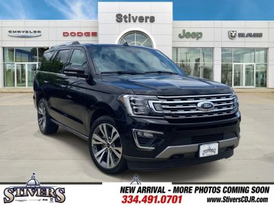 2020 Ford Expedition Limited in Black — front three-quarter view